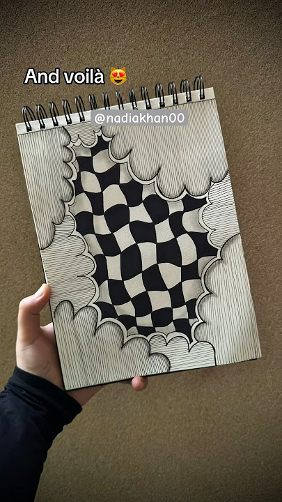 illusion doodle tutorial 😻 Day 59 #shorts #doodlewithnadia #art #doodle