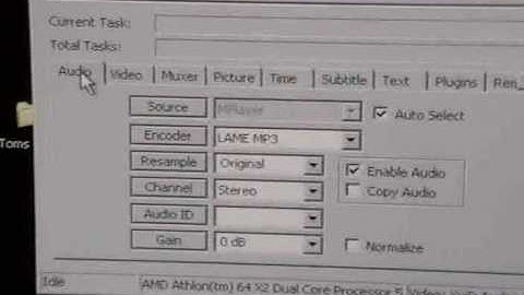 TEST- Panasonic SDR-H40 MediaCoder Settings