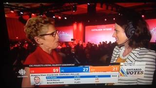Kathleen Wynne Thanks CBC For Working With Them