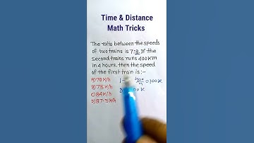 Time and Distance| Train Maths Tricks| Distance Time for rrb group d SSC CGL | #shorts