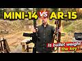 Ruger Mini-14 vs. AR-15 vs. : Does Ammo Weight Matter? (55gr vs 75gr)