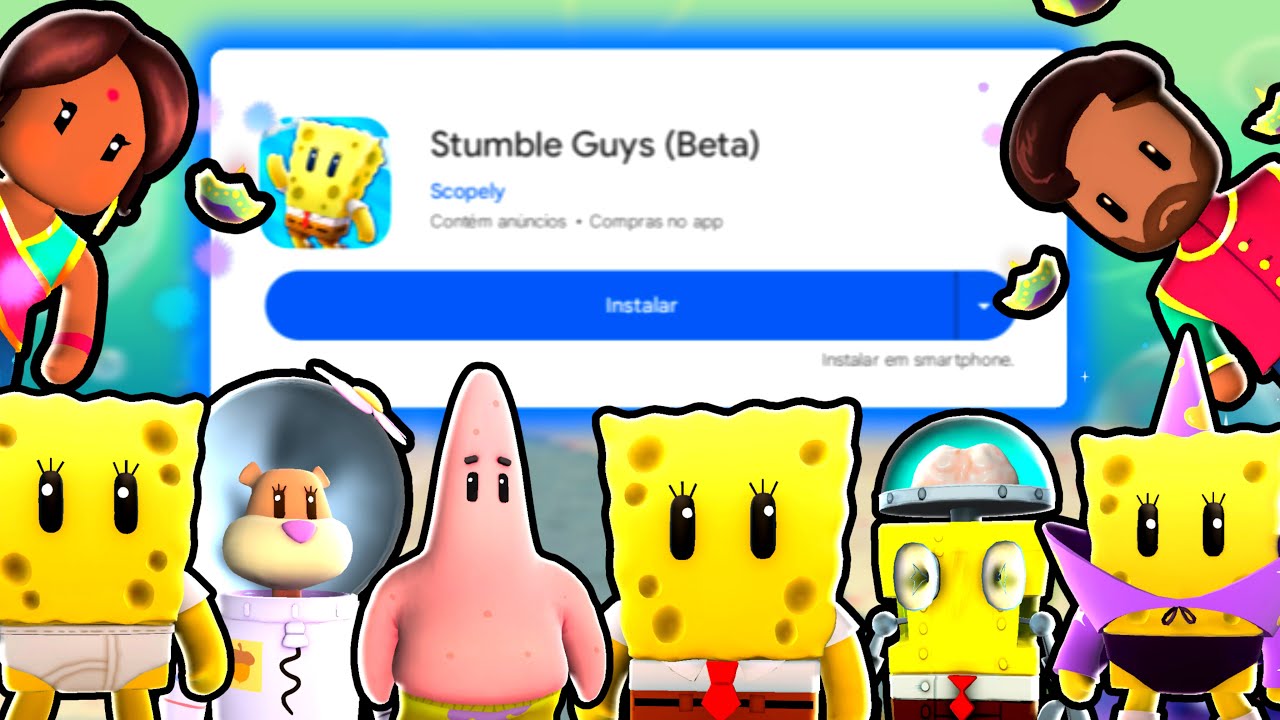 COMO BAIXAR E JOGAR A ATUALIZAÇÃO VERSÃO BETA 0.53 DO STUMBLE GUYS