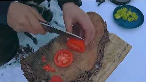 3 Days in Arctic Survival Shelter - Solo Bushcraft Camping & Blacksmithing.