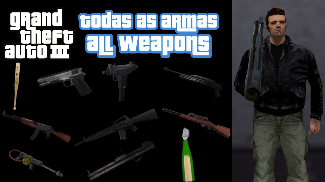 GTA SAN ANDREAS - COMO OBTER TODAS AS ARMAS DO JOGO! 