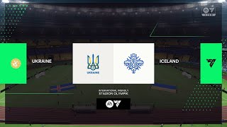 ||UKRAINE VS ICELAND|| FIFA 24 FULL MATCH 1080P 60FPS