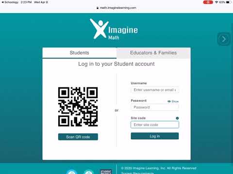 How To: Log in to Imagine Math From Schoology