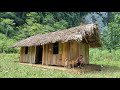 How to build wooden house in forest with girl - Ep.79 | Lý Thị Ca