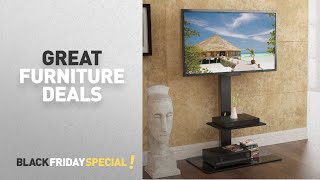Altra Galaxy Audio Stand with Glass Shelves, Black Black Friday Furniture Deals By Fitueyes // Amazon Black Friday Countdown