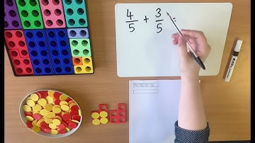 Year 4 - Adding fractions with the same denominator (greater than a whole) - Numicon and Bar Models