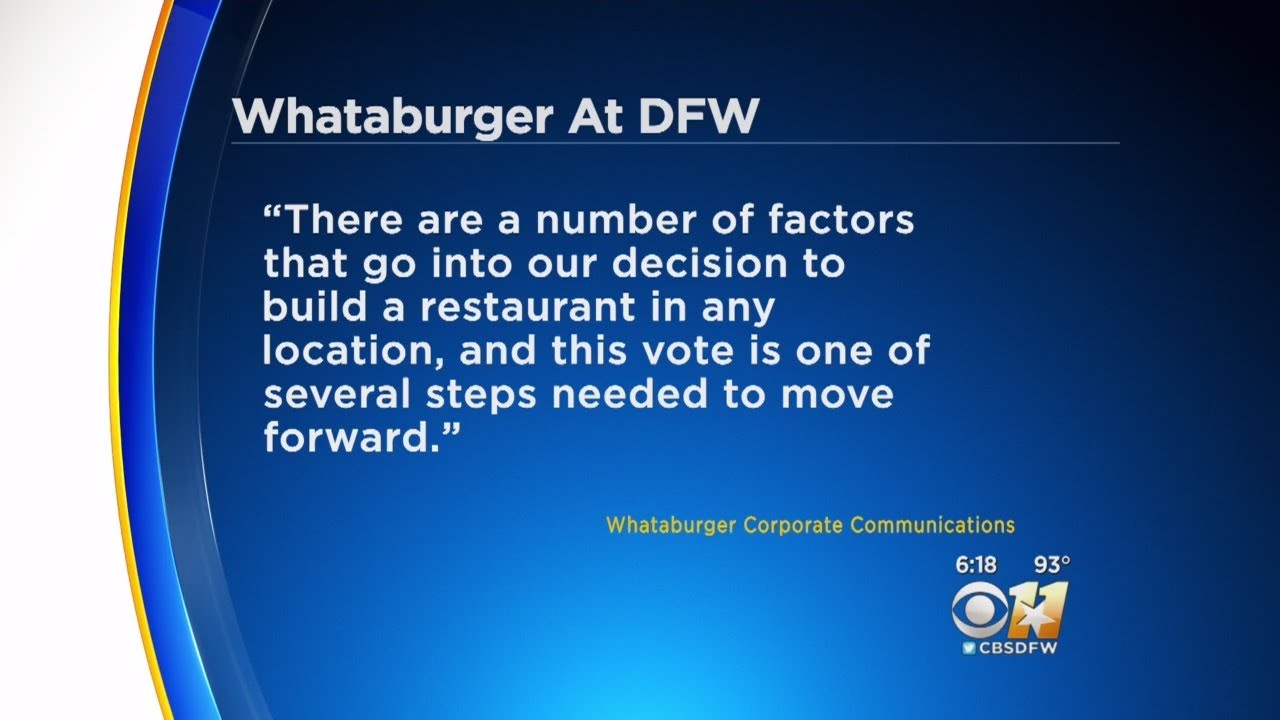 DFW Airport Likely Getting Its First Whataburger YouTube