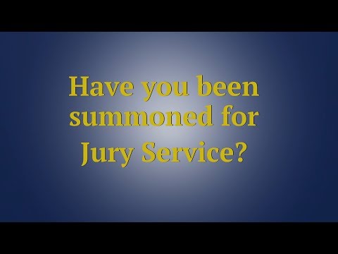 Serving on a Jury