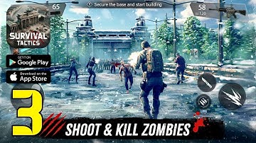 Survival Tactics Gameplay Walkthrough Part 3 - Advanced Combat & Secure Zones! (Android/iOS)