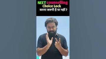 NEET Counselling 2025 में choice lock करना जरूरी है या नहीं ? | Sparkup Classes | Anoop Rai