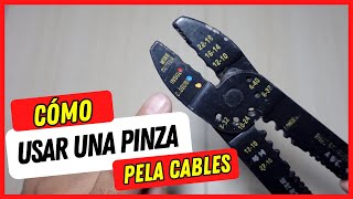 Pinza Pela Cable Como usar Facil