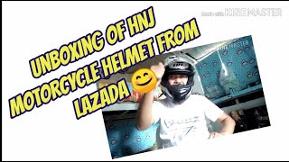 Unboxing Of HNJ Motorcycle Helmet From Lazada I Vlog #16