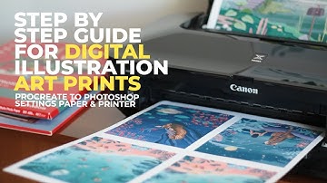 How To Prepare YOUR DIGITAL ARTWORK FOR PRINT | Step by Step Guide Digital Illustrations Art Prints