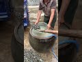 Sieve washing gravel, clean and effortless!