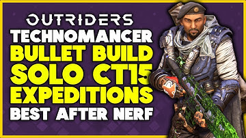 Outriders - BEST Technomancer Builds // BLIGHTED BULLET SHRAPNEL Build (SOLO CT15 EASY!)
