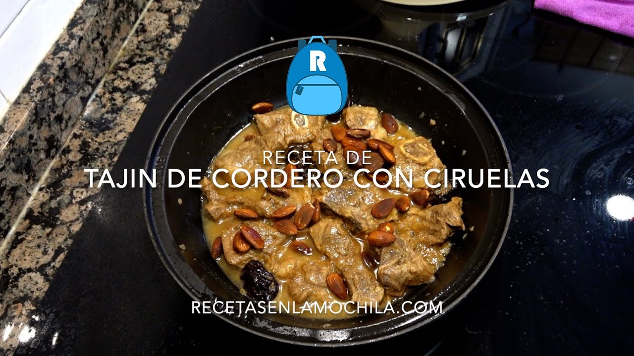 Receta de tajín de cordero con ciruelas