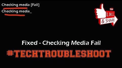 How To Fix Checking Media Fail || laptop not booting | Checking media_ | Error Fixed |Lenovo.
