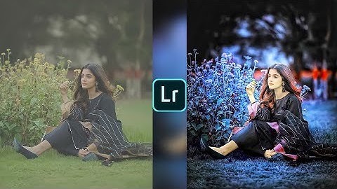 Lightroom dark and blue effect photo editing tutorial | lightroom background colour change preset
