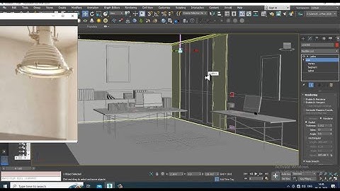 3Dsmax Tutorials, Learn 3D Modeling an Interior from Scratch in 3dsmax. ( Part 5)