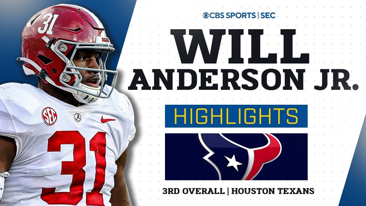Will Anderson Jr. Alabama Highlights I 2nd Overall Pick In 2023 NFL