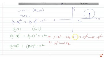 JEE MAINS 2018 Consider a family of circles passing through the points (3, 7) and (6,5). Answer ...