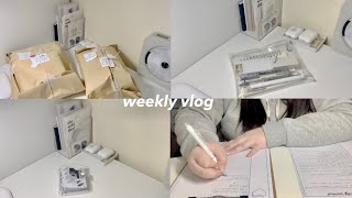 a week in my life | studying, starting journals, painting and wrapping gifts