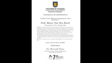 Hanne Van Den Bosch : A Keller-Lieb-Thirring Inequality for Dirac Operators
