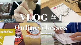 online uni vlog [4 days] 📓 บัญชี จุฬา ปี2 , เรียนภาษาจีน🌙🧧