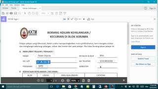 Mengisi Borang PDF