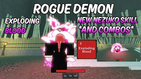 *NEW* TRUE NEZUKO ONE SHOT COMBO + NEW MAP AND MORE! | Rogue Demon