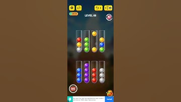 ball sort puzzle 2021 level 65 #shorts