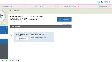 Academic History Quadrant in Cal State Apply