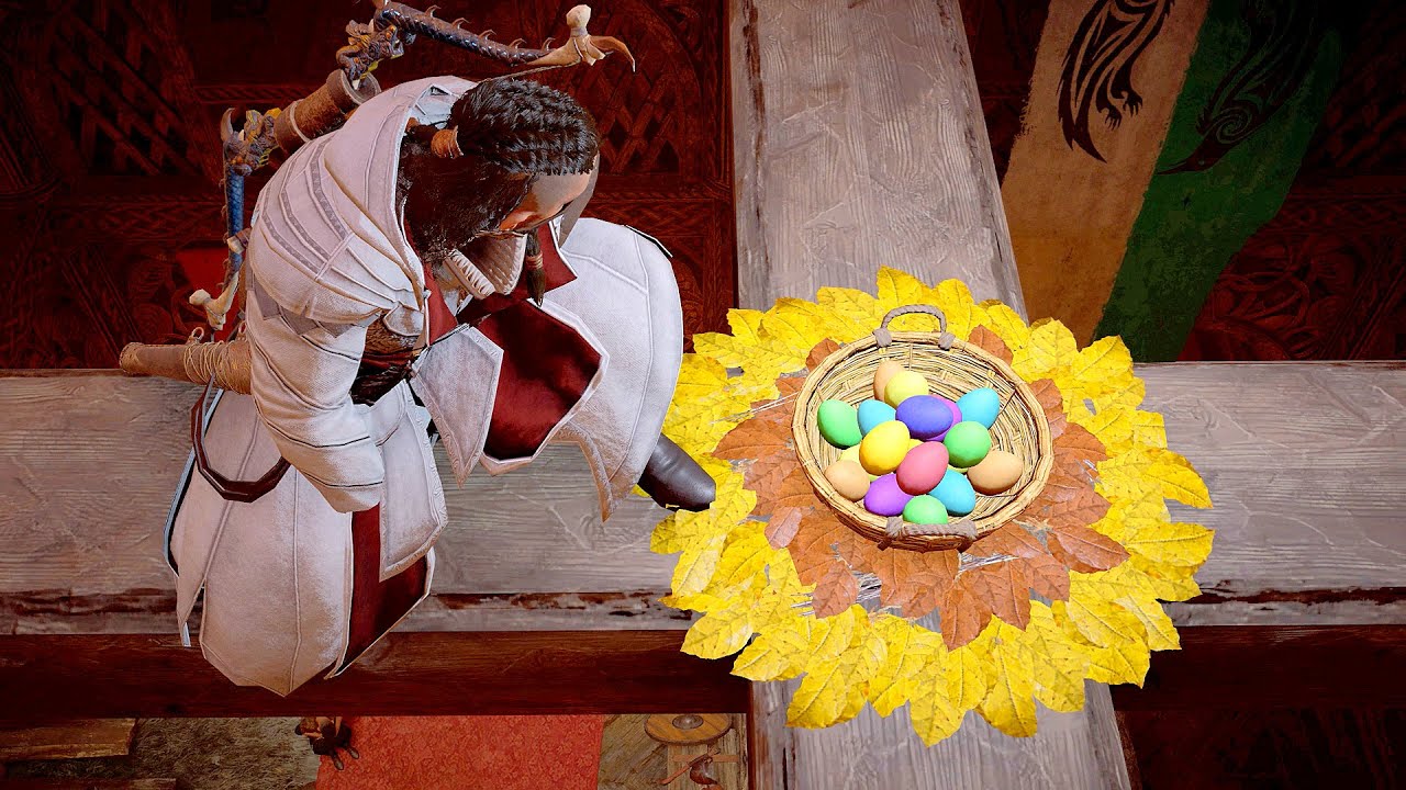 Assassin's Creed Valhalla Ostara Festival Find all 15 Easter Eggs , Egg