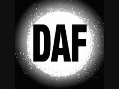 Its the song Was ziehst du an heute Nacht by Deutsch Amerikanische Freundschaft (DAF) remastered in 1998.