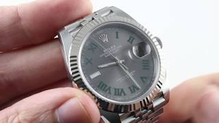 vinder buffet Præfiks Rolex Datejust 41 (WIMBLEDON DIAL) (126334) Luxury Watch Review - YouTube