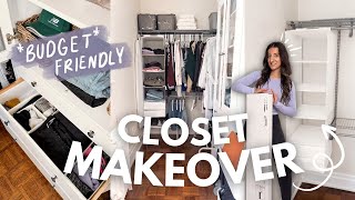 ULTIMATE SMALL CLOSET MAKEOVER | low cost & renter-friendly (part TWO)