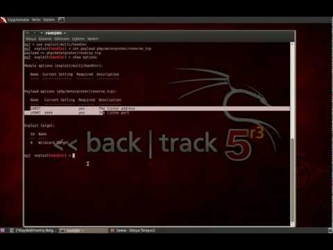 BT5 - MsfPayload ile PHP Backdoor Üretimi