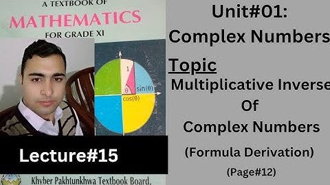 Formula derivation of multiplicative inverse of complex numbers