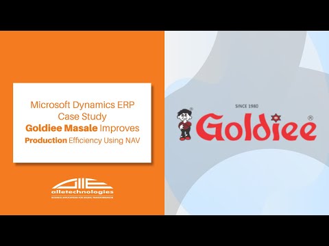 Microsoft Dynamics ERP | Case Study | Goldiee Masale Improves Production Efficiency Using NAV