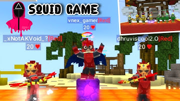 We played Squid Game in Bedwars Blockman Go