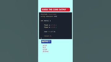 CPP QUIZ 🧩⁉️ MODULUS Operator on Float datatype#cpp #codinginterview#programmingquiz#codingpractice