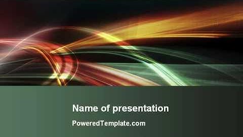 Rays Of Light PowerPoint Template by PoweredTemplate.com