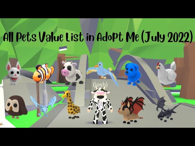 Pet value list 1ST week of JULY, ADOPT ME, ROBLOX,2021 