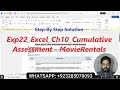 Exp22 Excel Chapter 10 Cumulative Assessment Movie Rentals | Ch10 Complete Step-by-Step Solution
