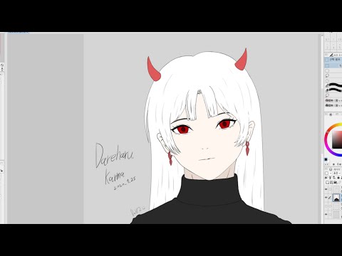 🎨Dareharu - Karma fanart / Speed Painting