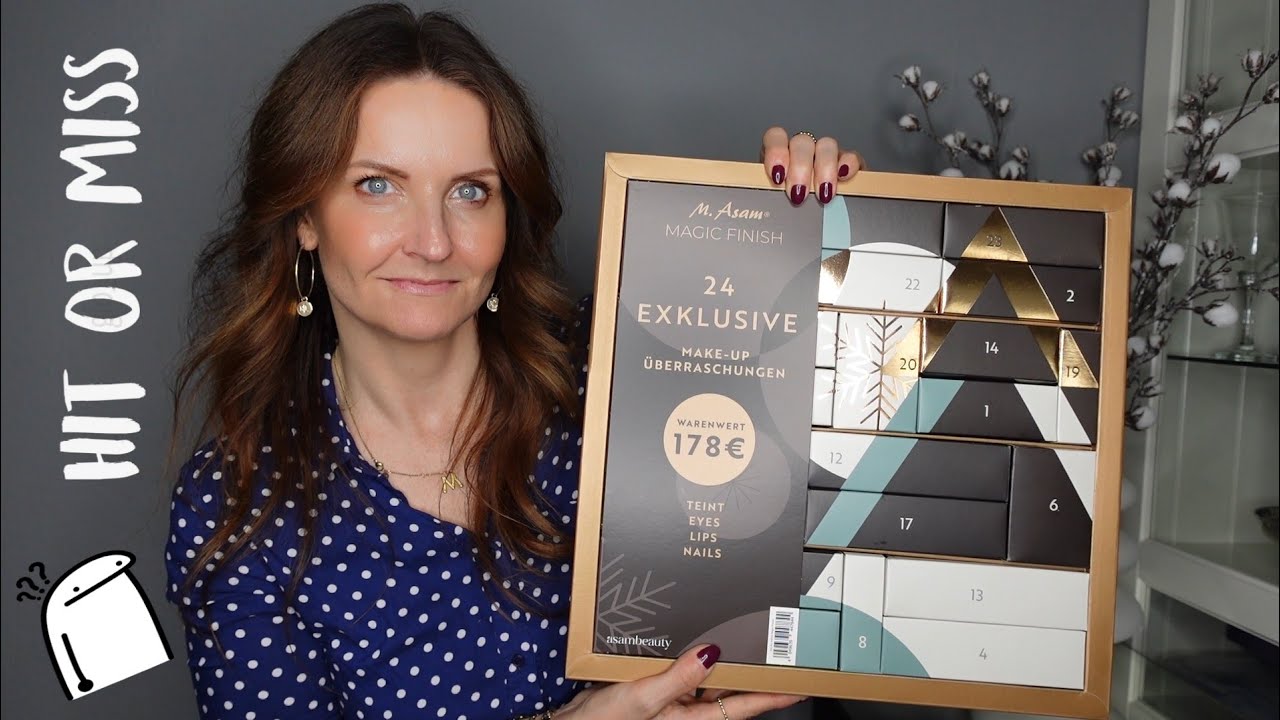 M. Asam MAGIC FINISH Adventskalender 2024 I Kann der was? 24 Kästchen mit Schminke?