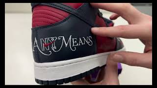 Supreme x Nike SB Dunk High OG QS By Any Means Varsity Red Midnight Navy Review!